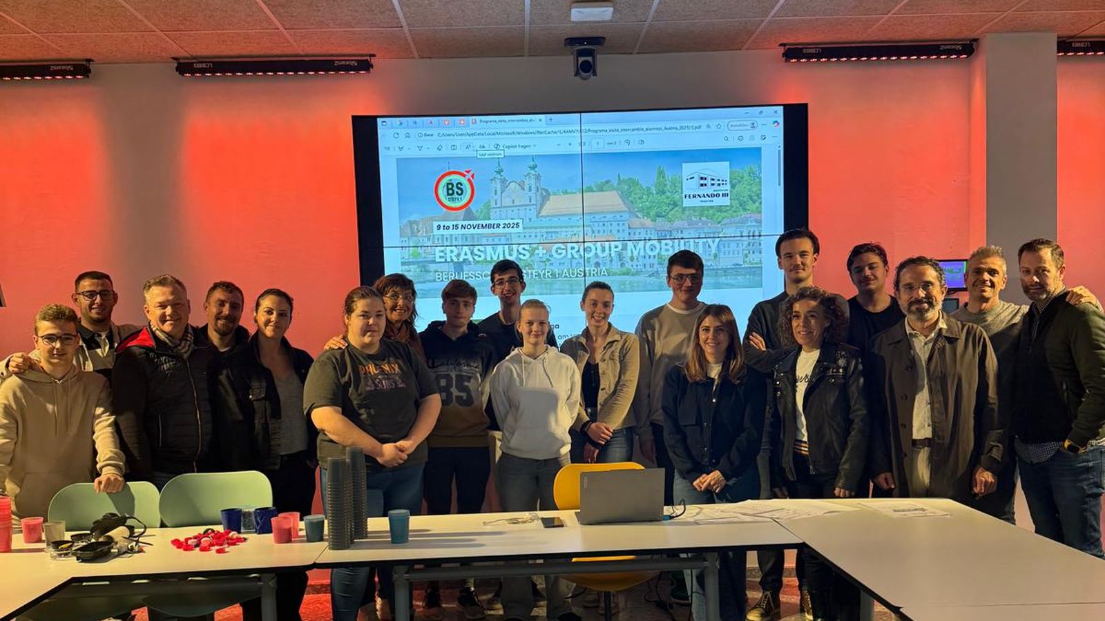 Alumnado y profesorado del IES Fernando III