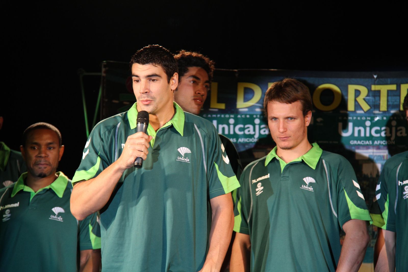 Saúl Blanco, en su etapa en el Unicaja.
