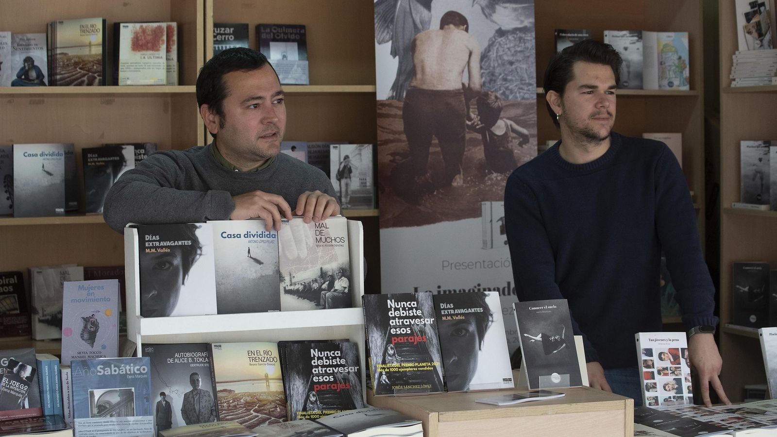 Jaime Romero Ruiz de Castro, de Extravertida Editorial, y Alejandro Marín, de Dieci6.