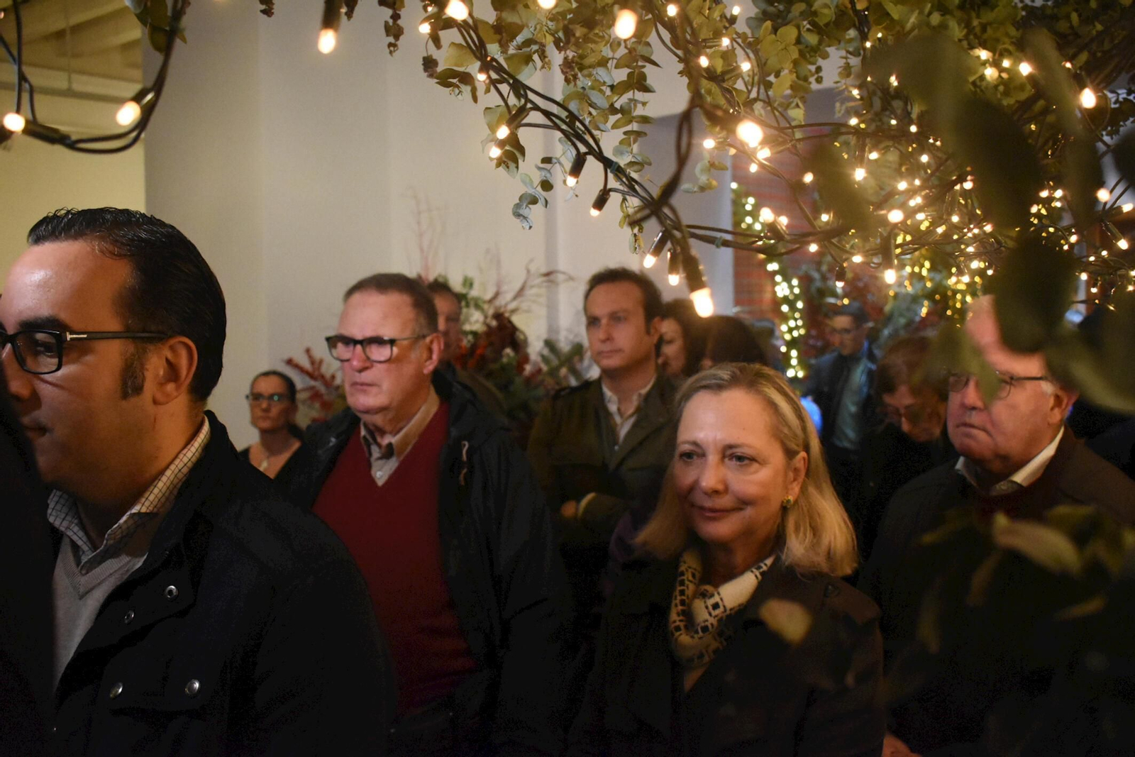 Inauguración del belén de la Fundación Cajasol, en la plaza San Antonio.