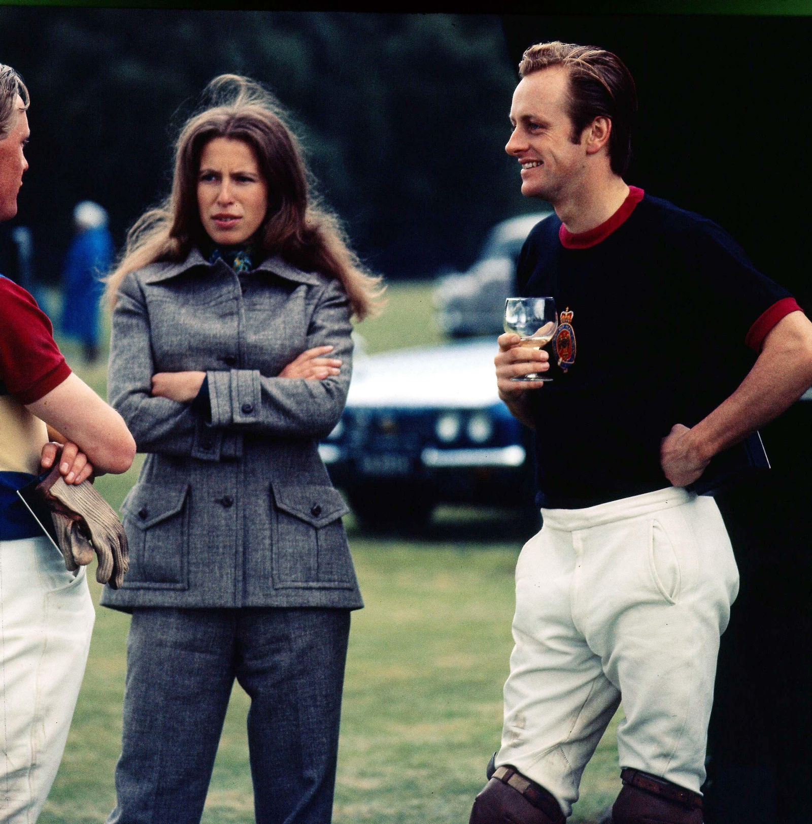 Andrew Parker con la princesa Ana en 1972