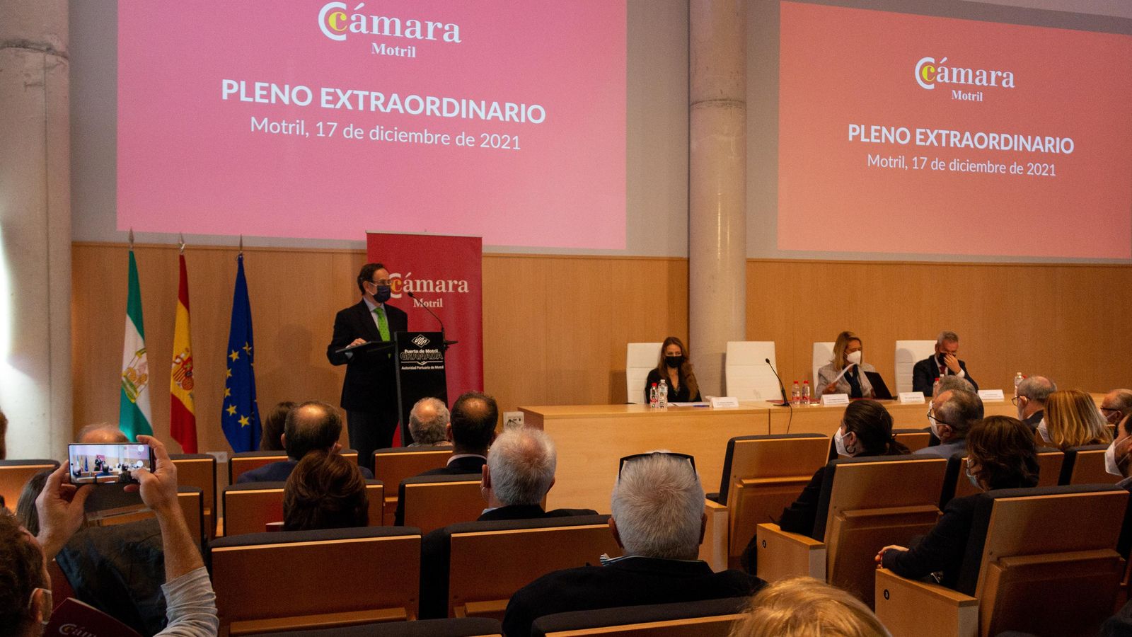 Julio Rodríguez durante su discurso en el Pleno Extraordinario