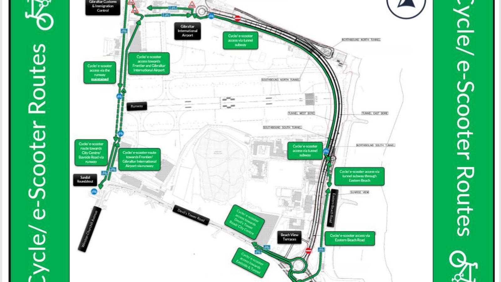Nueva ruta para bicicletas en Gibraltar