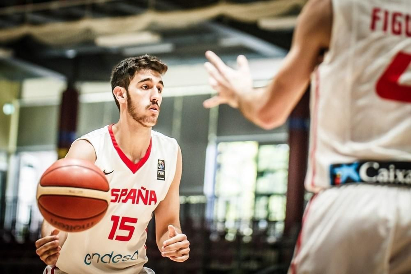 Ignacio Rosa, durante el partido de ayer.