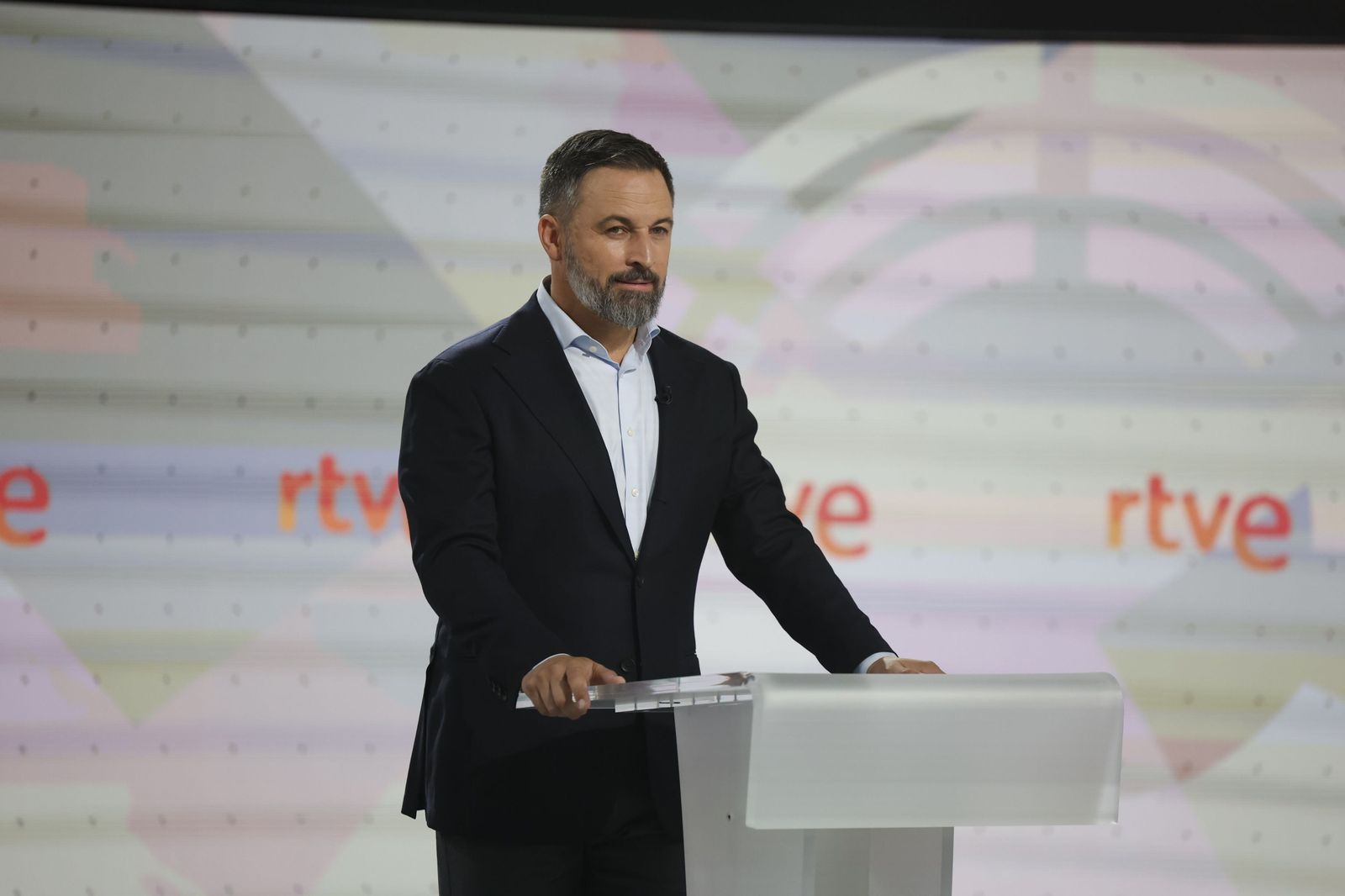 Las fotos del debate de TVE con Pedro Sánchez, Yolanda Díaz y Santiago Abascal