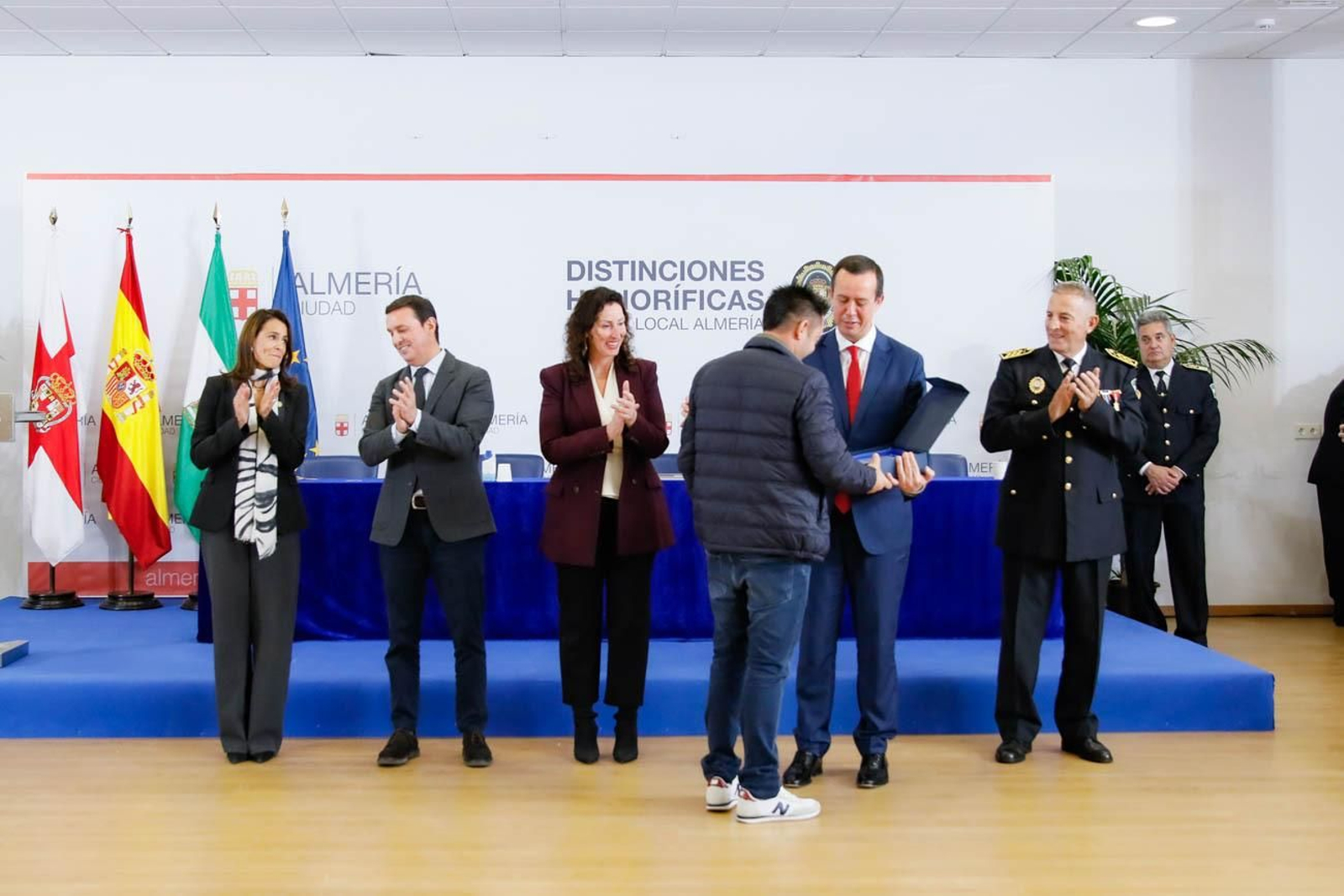 Las imágenes del la celebración de San Esteban en la Jefatura de la Policía Local