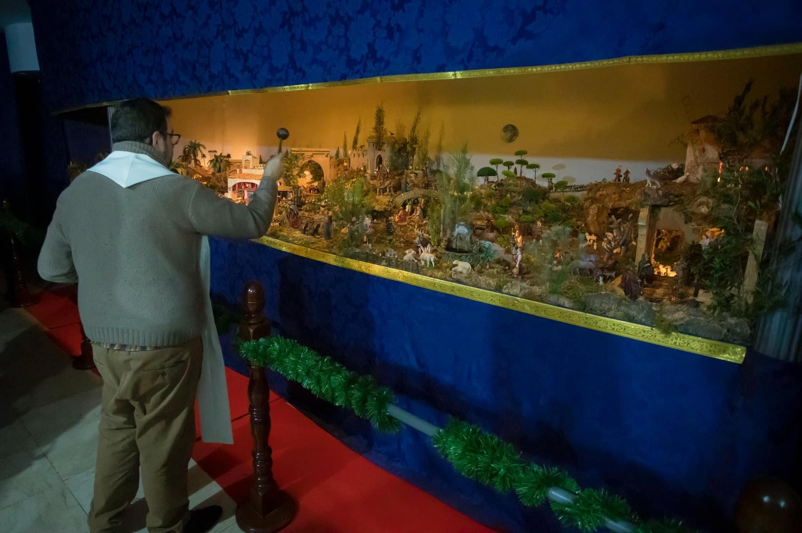 Belén navideño de la Hermandad del Nazareno.