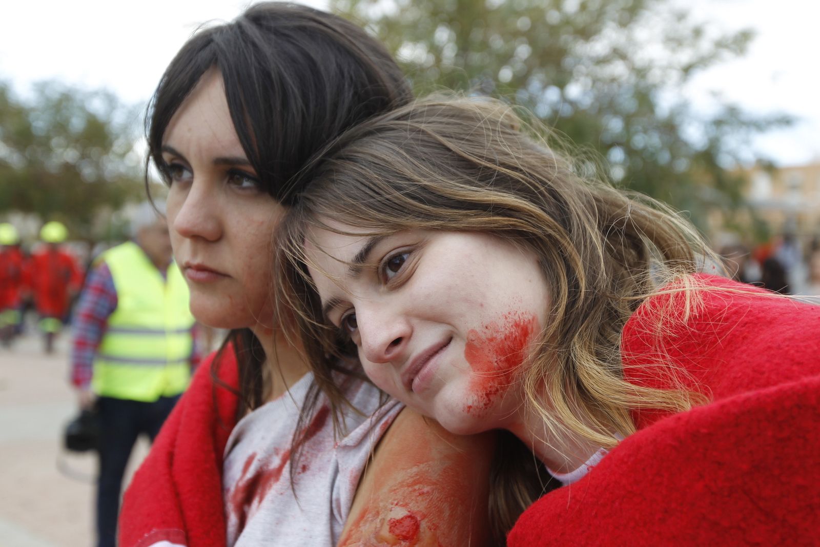 Las imágenes del simulacro de accidente con víctimas en la UAL