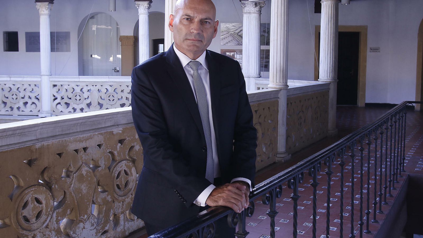 Javier Gómez Bermúdez, en la sede de la Fundación Valentín de Madariaga