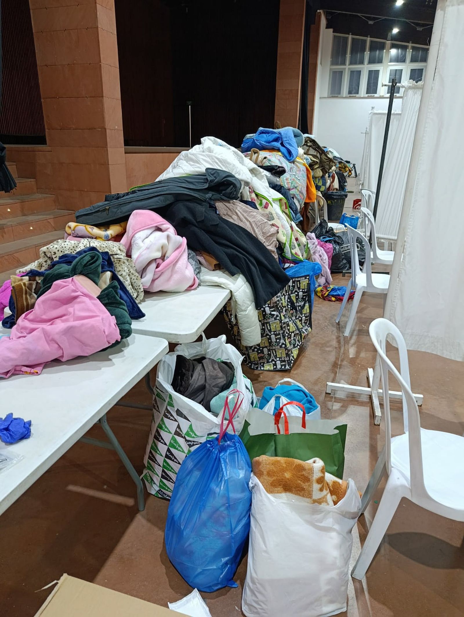 Fotografías del Hospital de campaña habilitado en Adamuz tras el accidente de tren