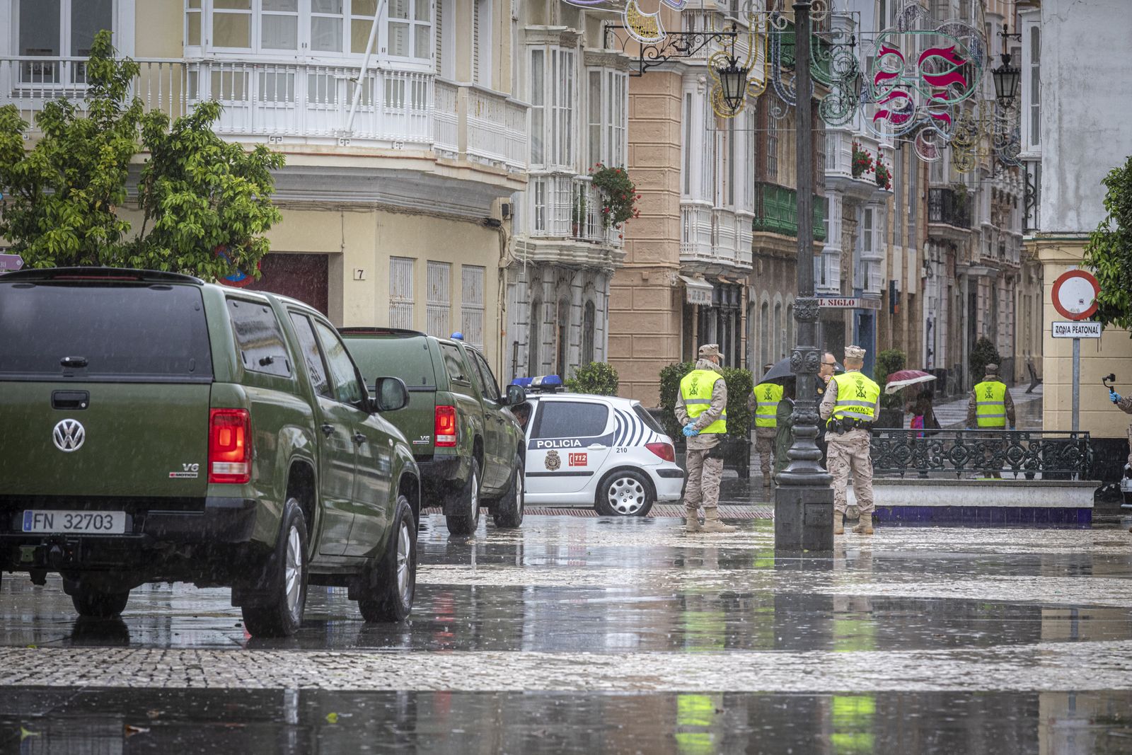 Presencia de ila Infanteria de Marina en Cádiz