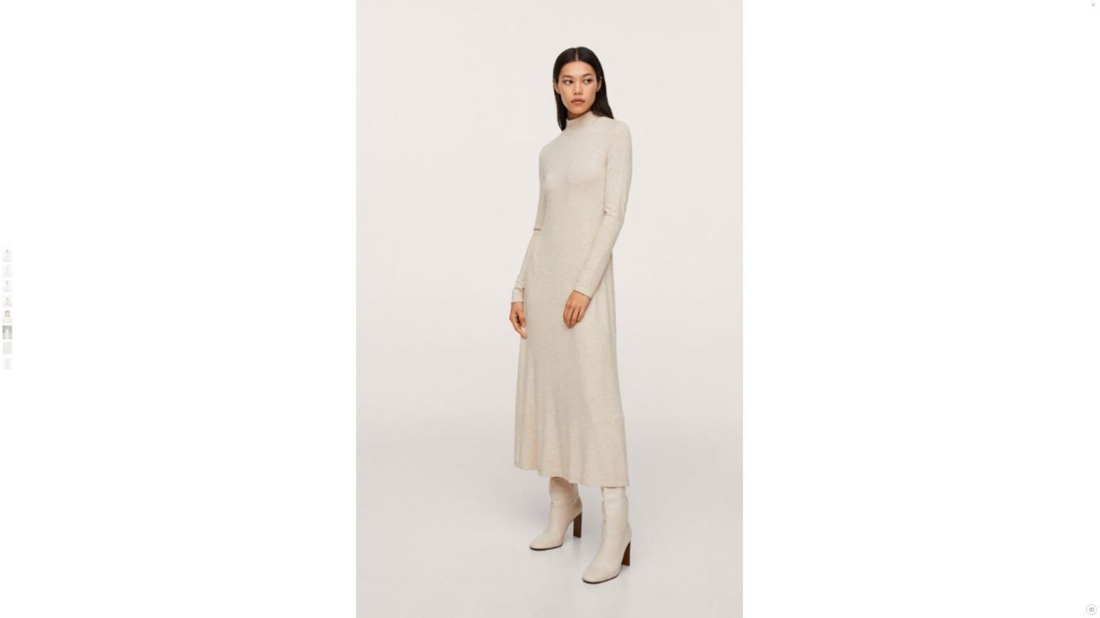 Vestido de punto de Mango. Vestido de punto de Mango.