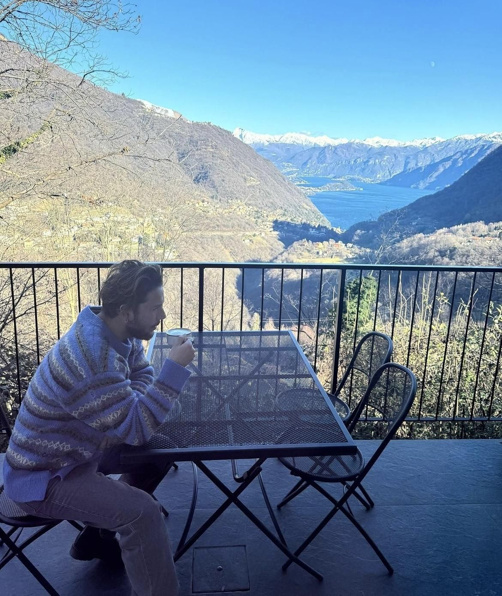 La espectacular cabaña con vistas en la que Manuel Carrasco se alojó a su paso por Italia