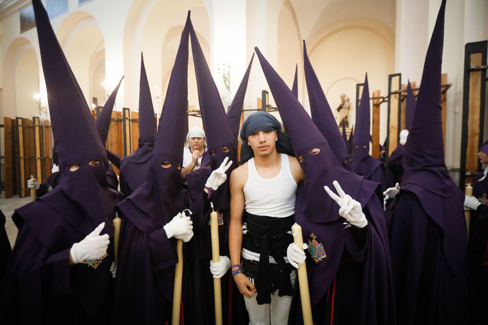 La procesión del Encuentro, en imágenes