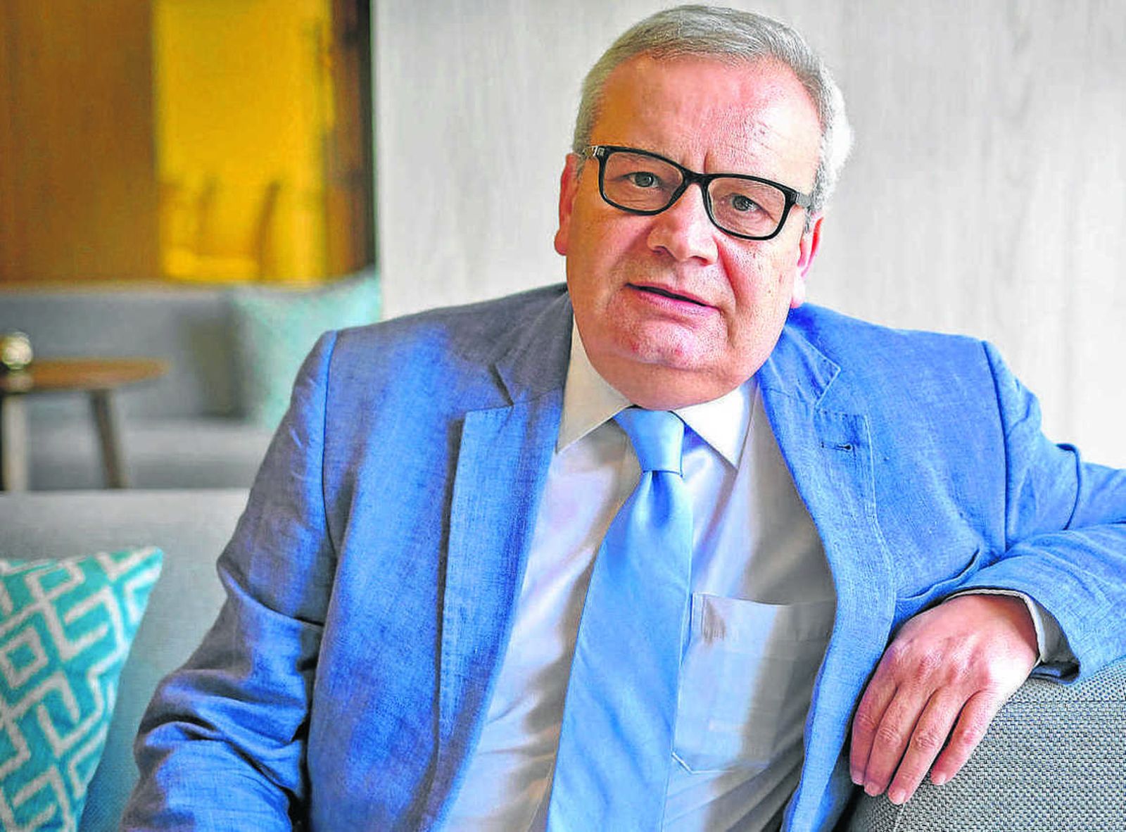 El secretario general de Manos Unidas en España, Ricardo Loy, ayer en Cádiz.