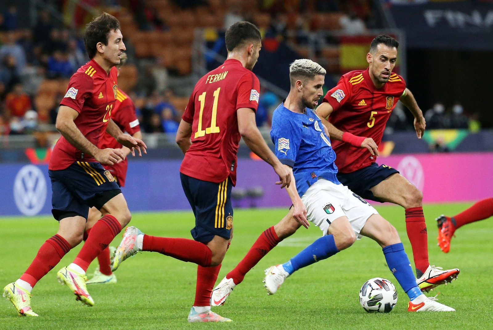 El Italia-España de la Liga de Naciones, en imágenes