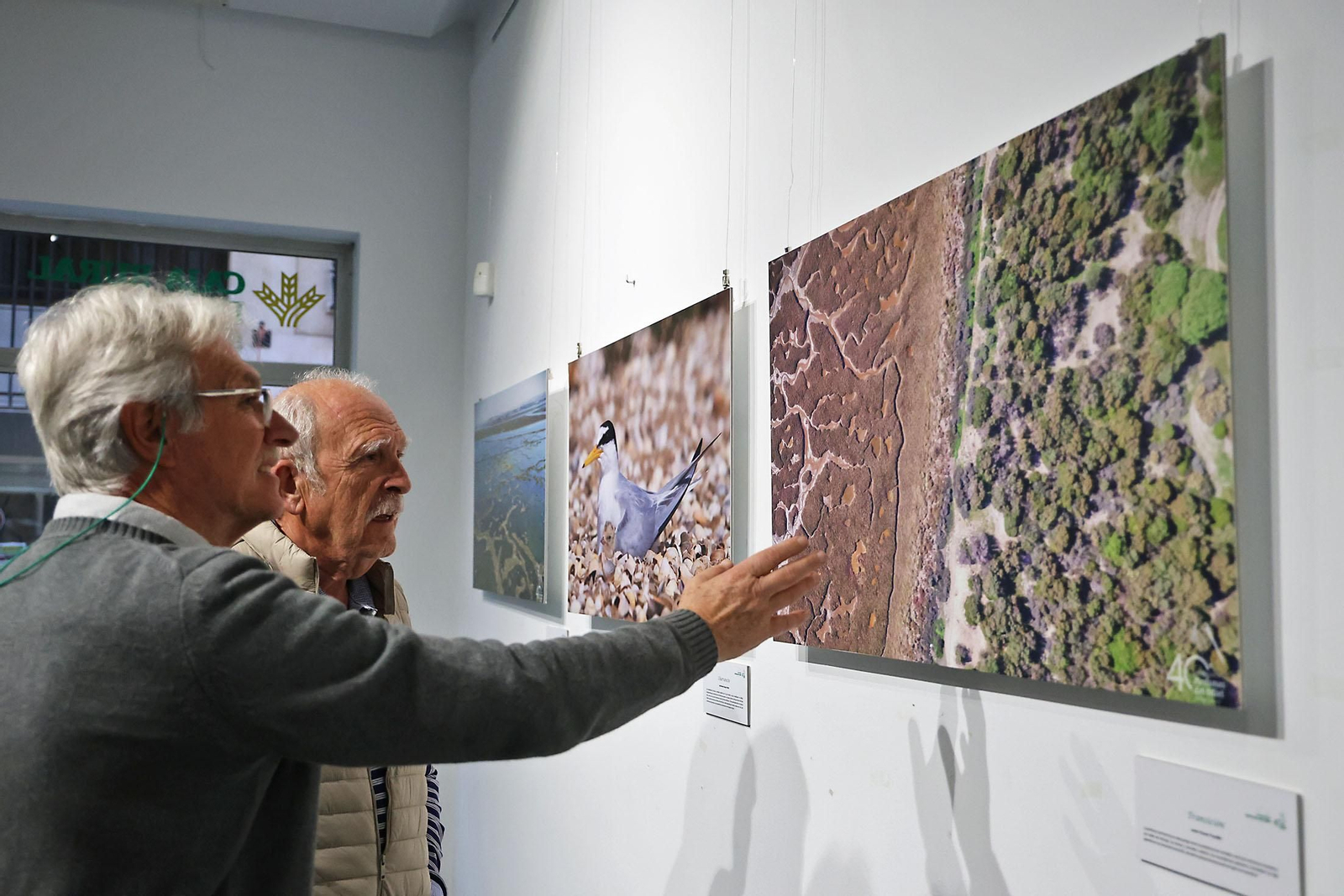 Imágenes de la inauguración de la muestra fotográfica 'Marismas del Odiel. Un paraje por descubrir'. En el Centro Cultural 'José Luis García Palacios'