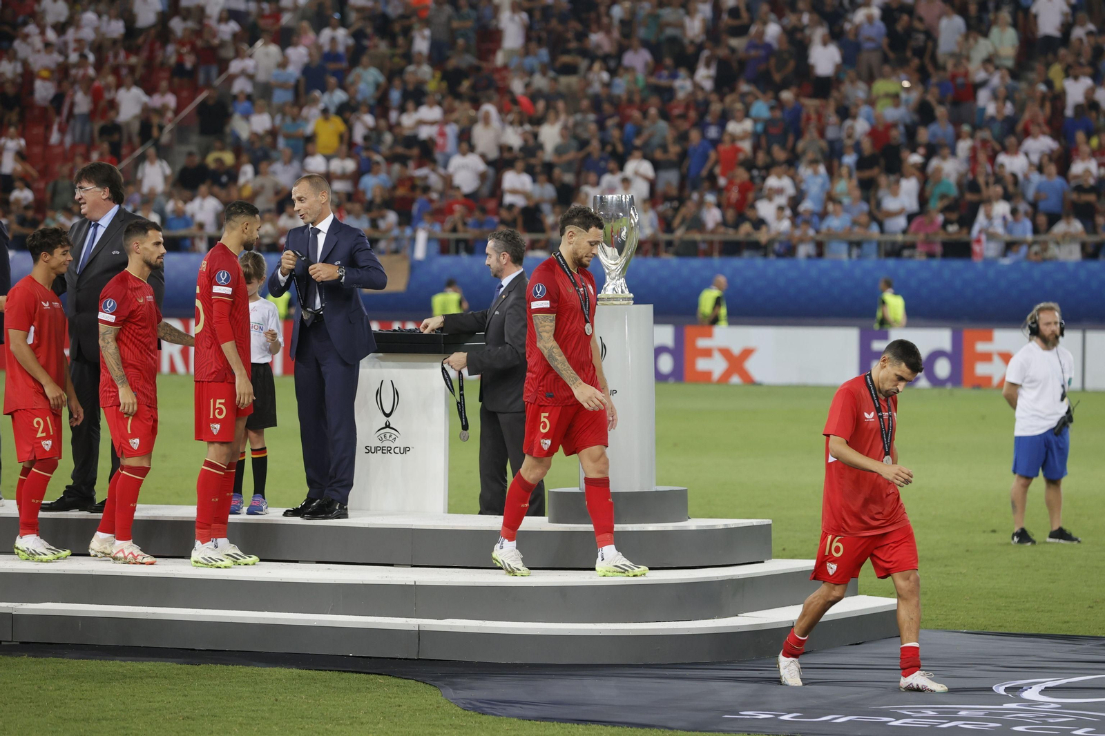 Las fotos del Manchester City-Sevilla FC en la Supercopa de Europa