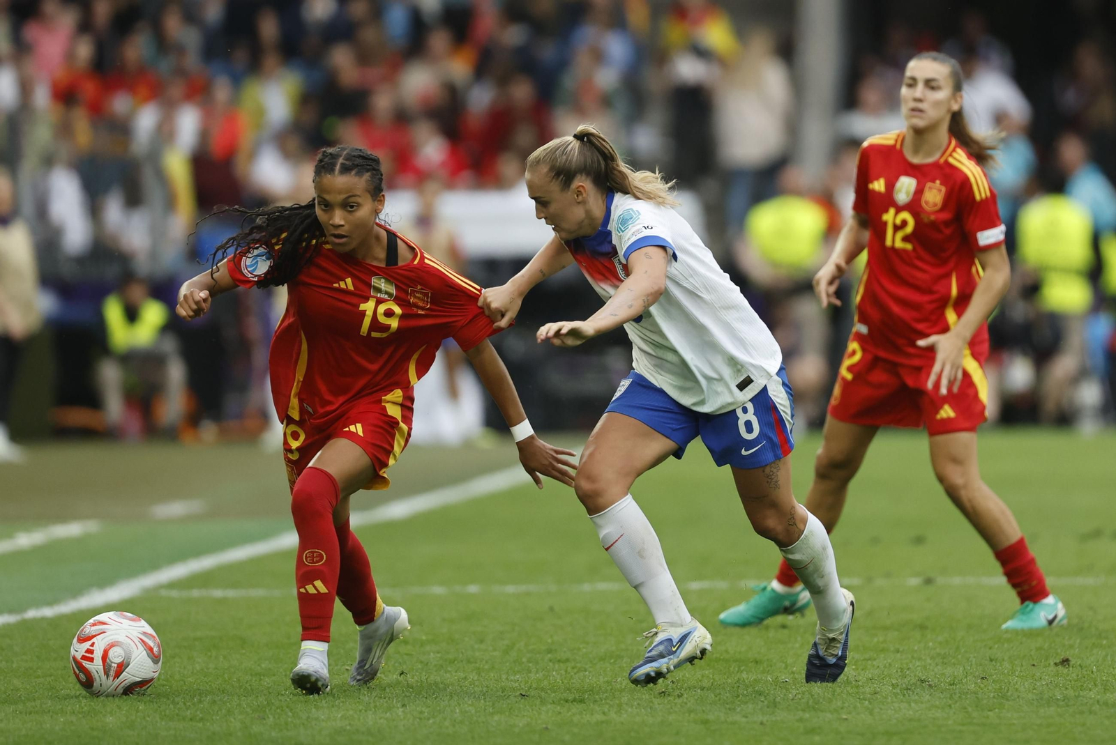 Las mejores imágenes de la final España - Inglaterra de la Eurocopa femenina