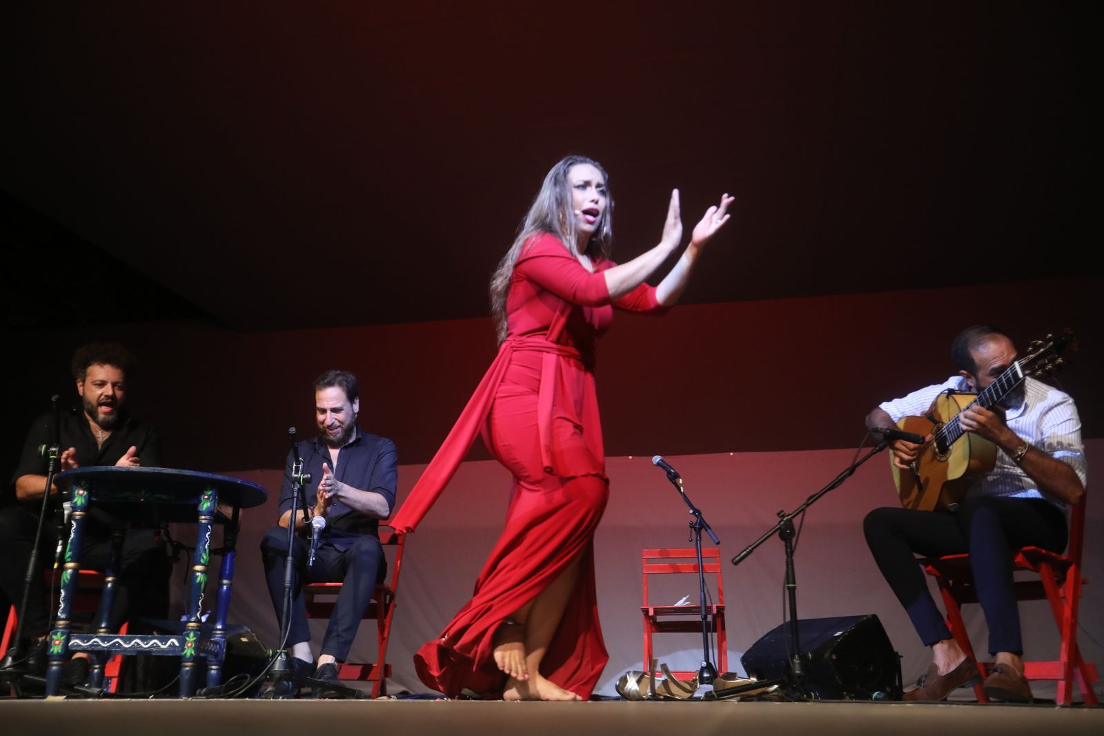 La noche flamenca en el Parque de San Fernando, en imágenes