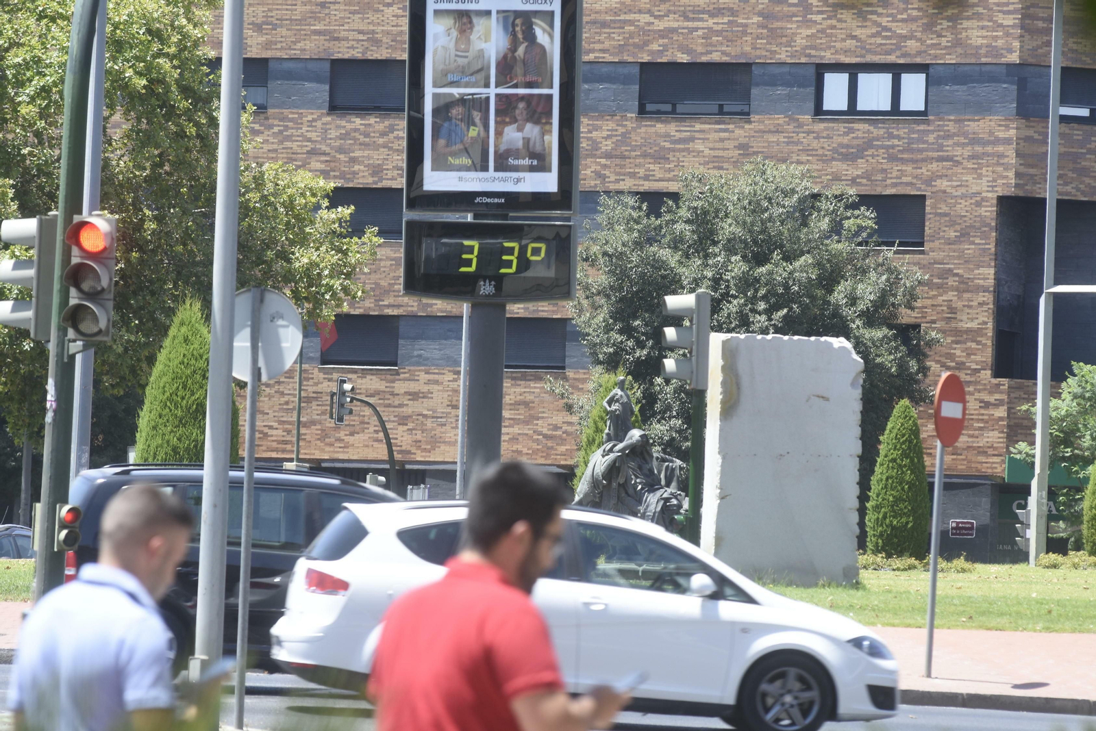 Un termómetro de la ciudad.