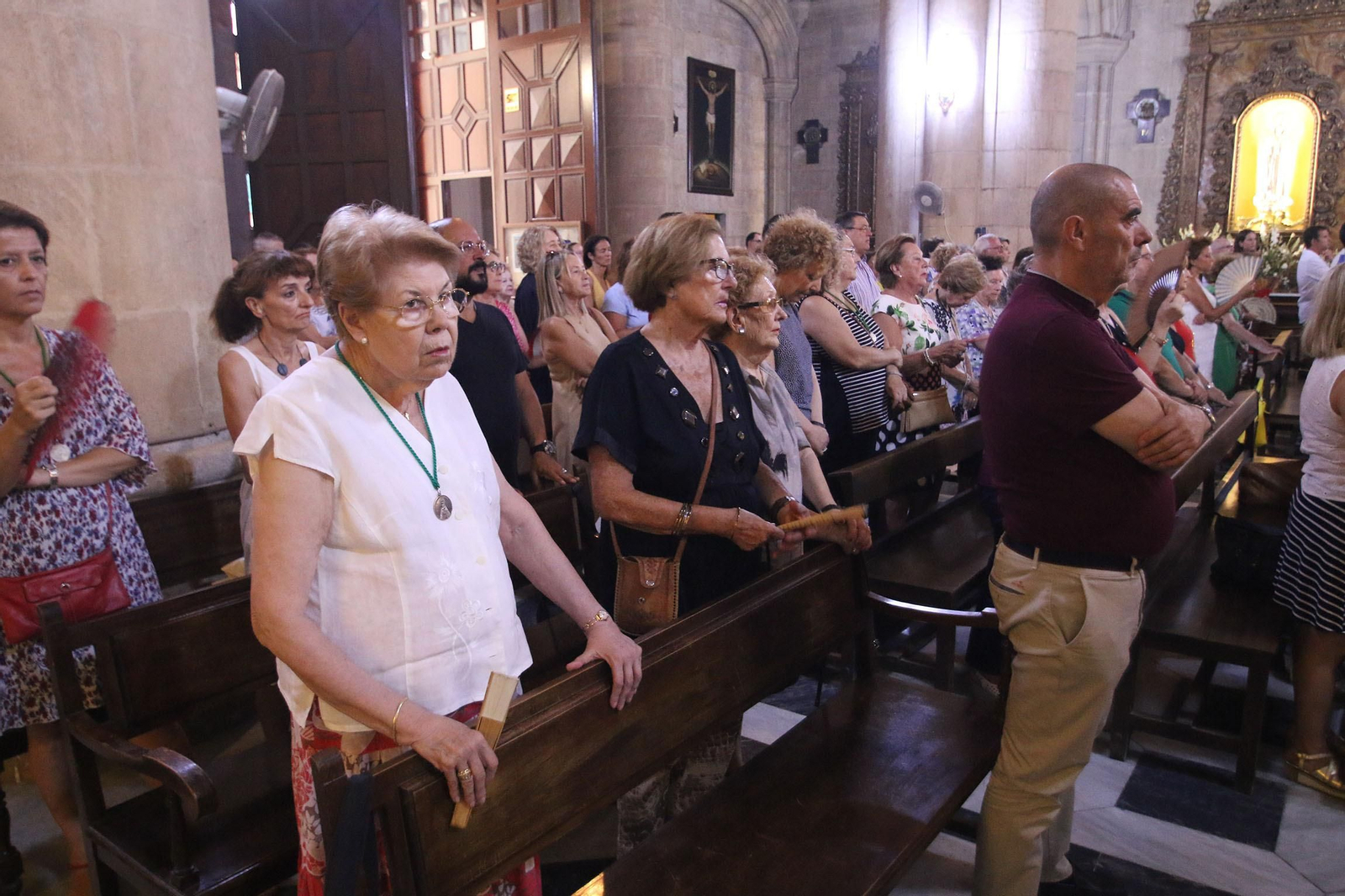 Fotogalería de la retirada de la Virgen del Mar para su restauración