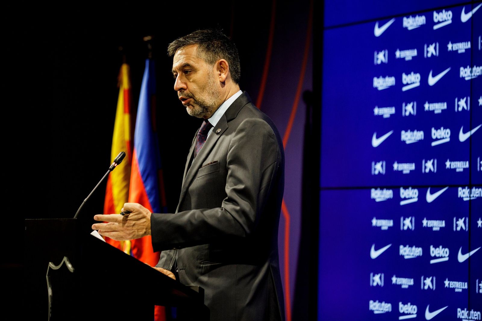 Bartomeu, durante la rueda de prensa del pasado lunes.