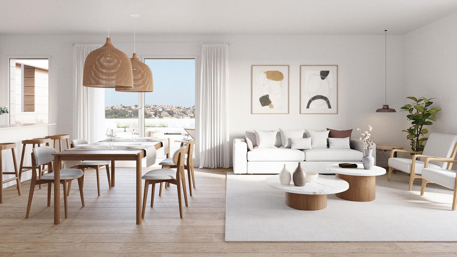 Interior de una vivenda de Jardines de Cruz del Campo