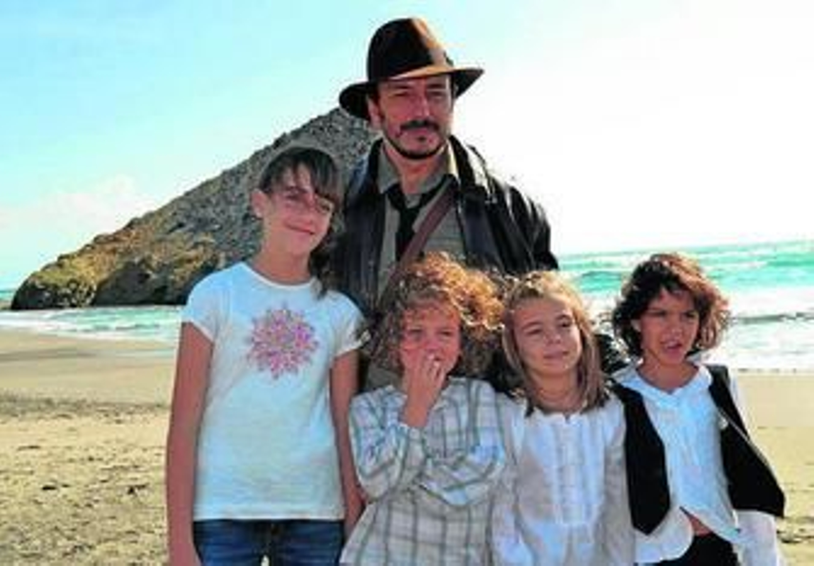 Eduardo Fajardo en la plaza de la Catedral.