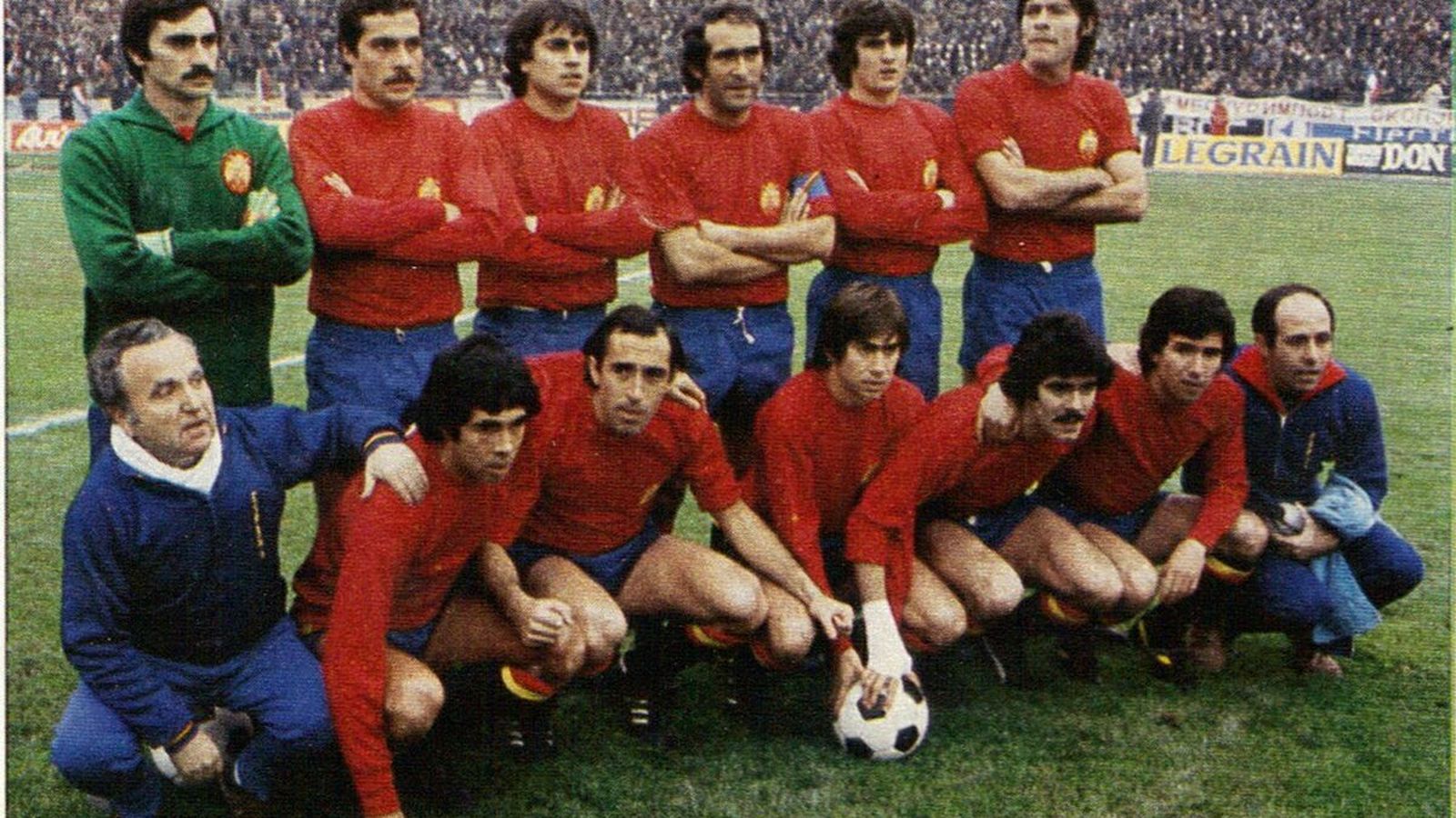 La selección que en 1977 venció en Belgrado a Yugoslavia, con el gol de Rubén Cano