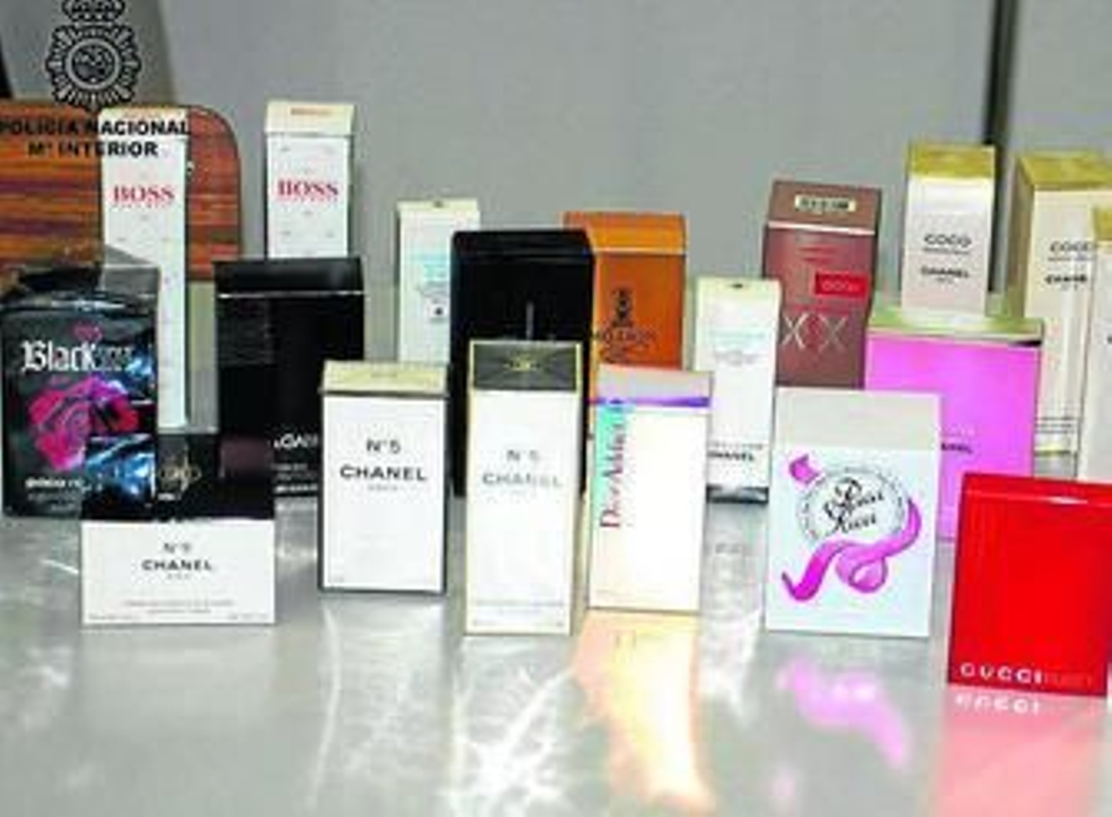 Material intervenido por la Policía Nacional.