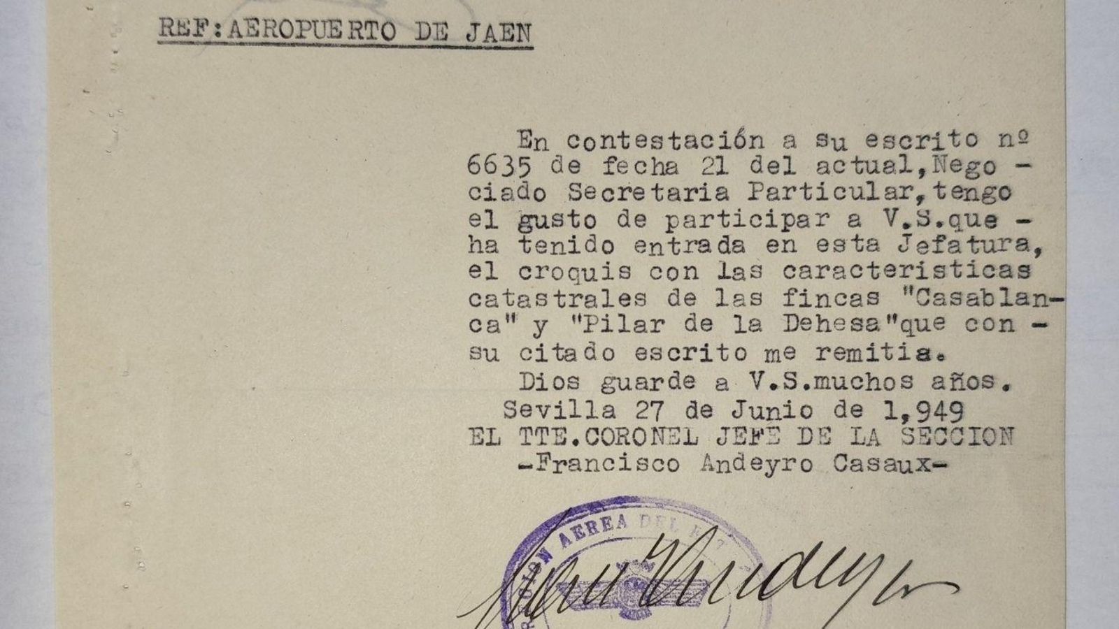 Documento del Archivo Municipal de Jaén.
