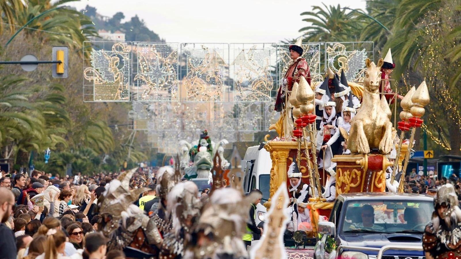 La Cabalgata de Reyes Magos de Málaga, en imágenes