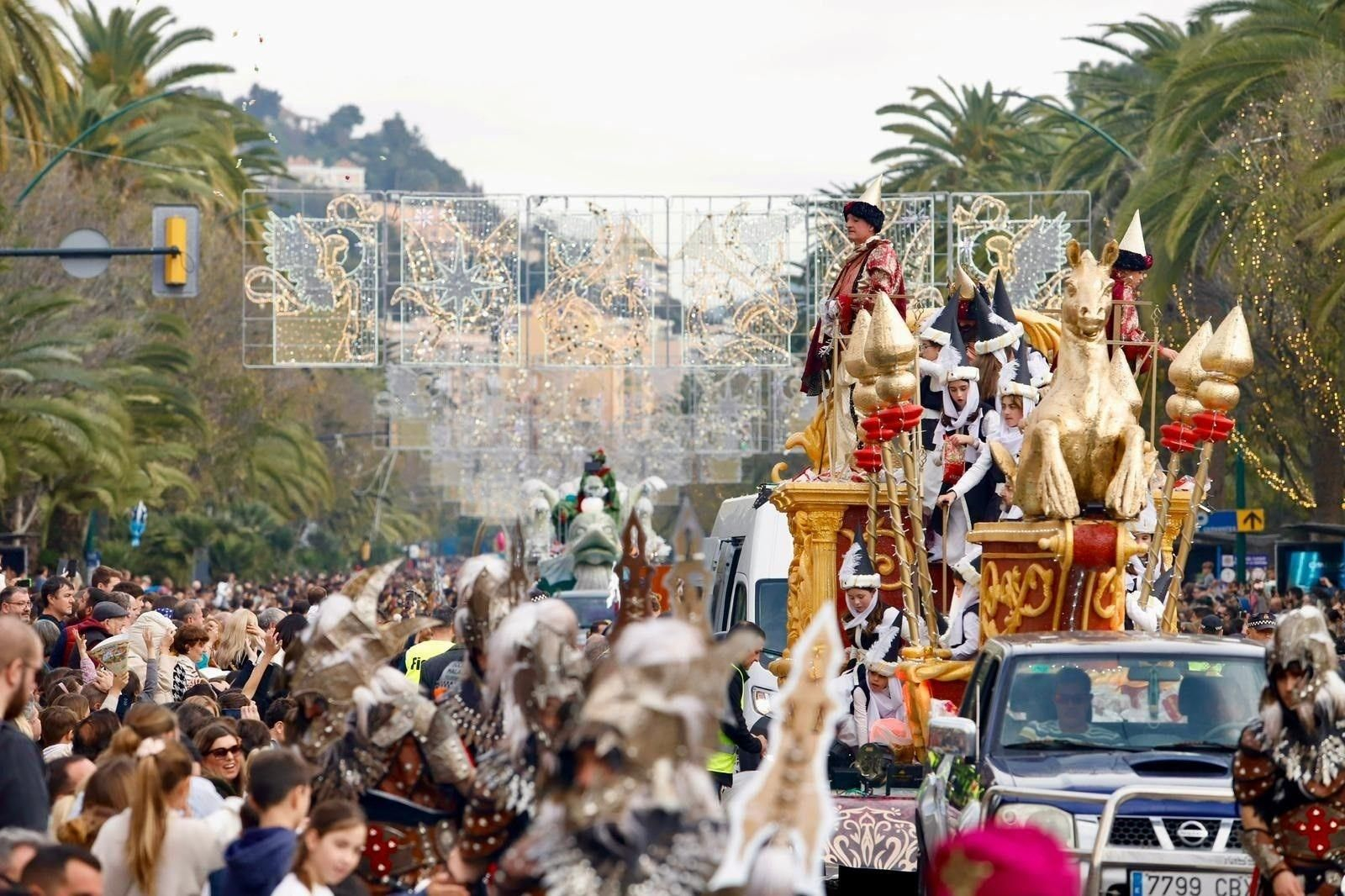 La Cabalgata de Reyes Magos de Málaga, en imágenes