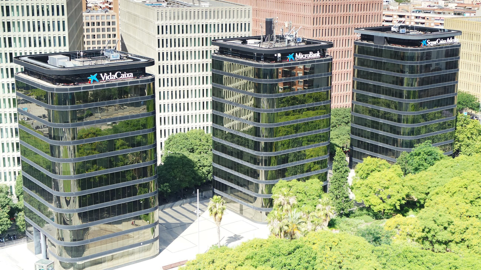 Exterior de las instalaciones de VidaCaixa.