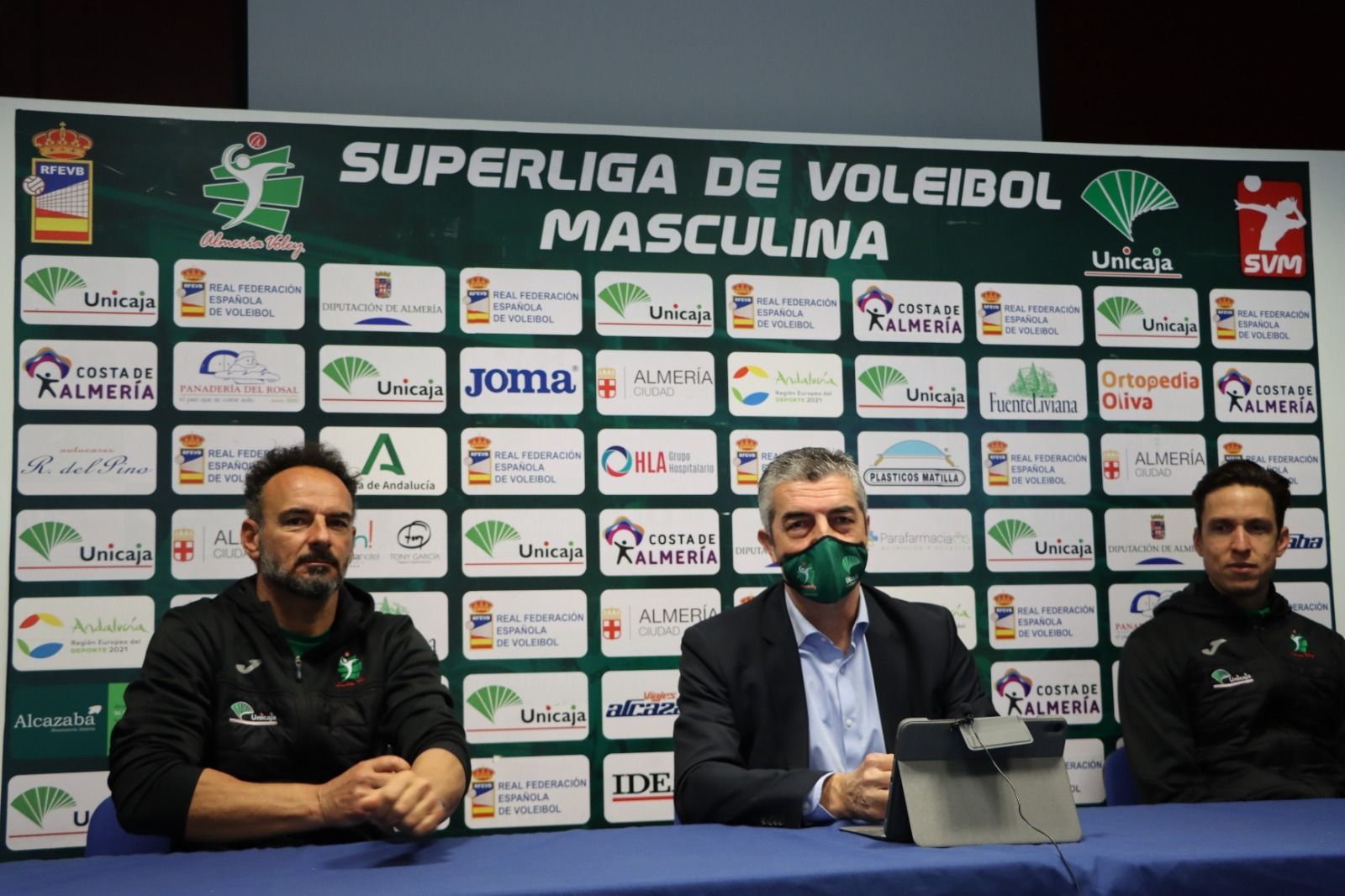 Manolo Berenguel, Antonio Rodríguez y Marlon Palharini.