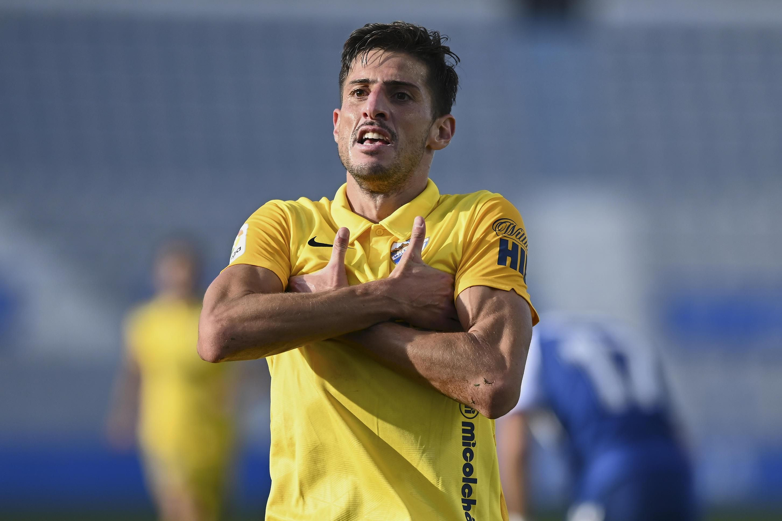 Chavarría celebró así un gol.