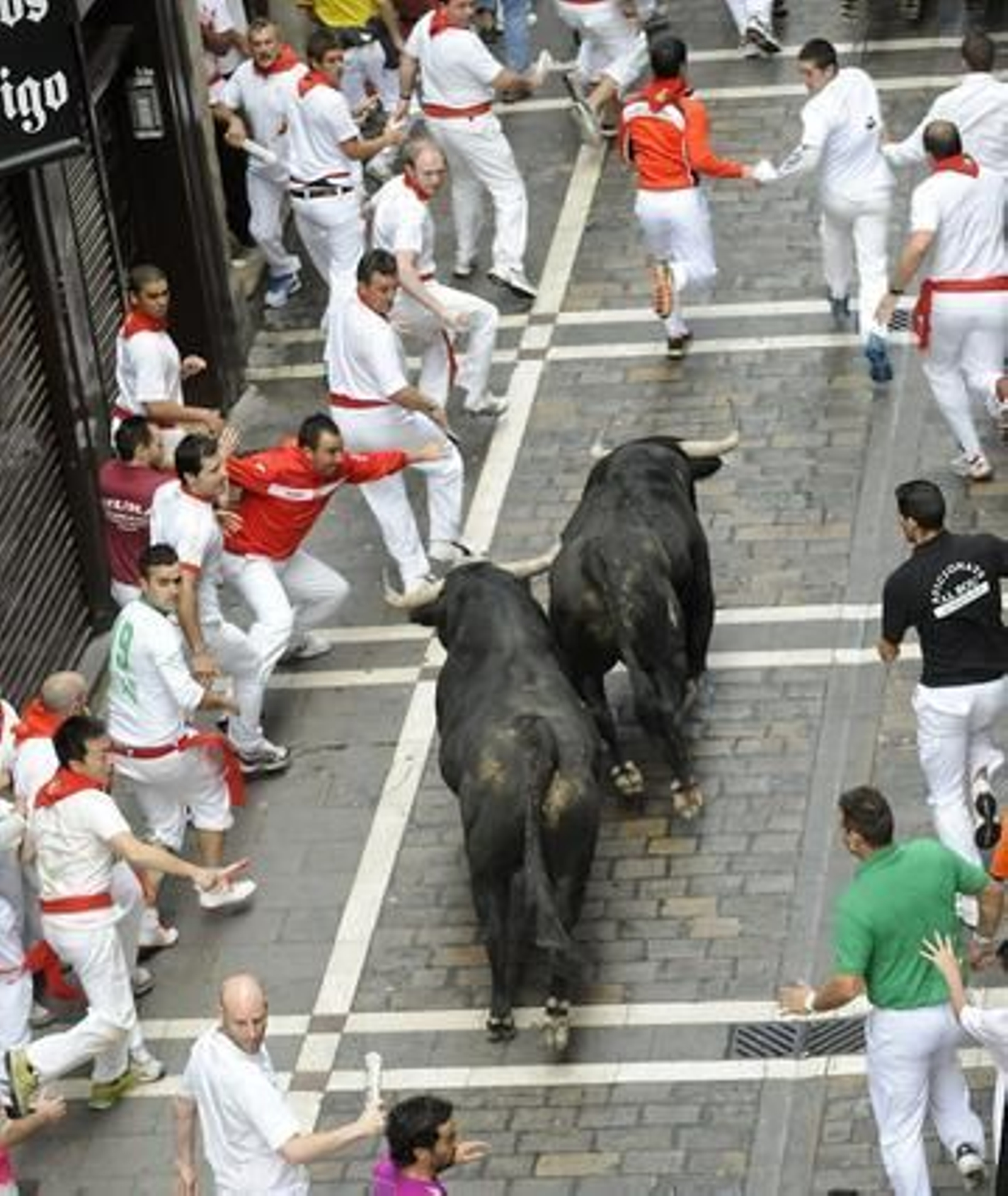 Los toros de El Pilar protagonizan un encierro rápido, limpio y sin corneados

Foto: AFP PHOTO