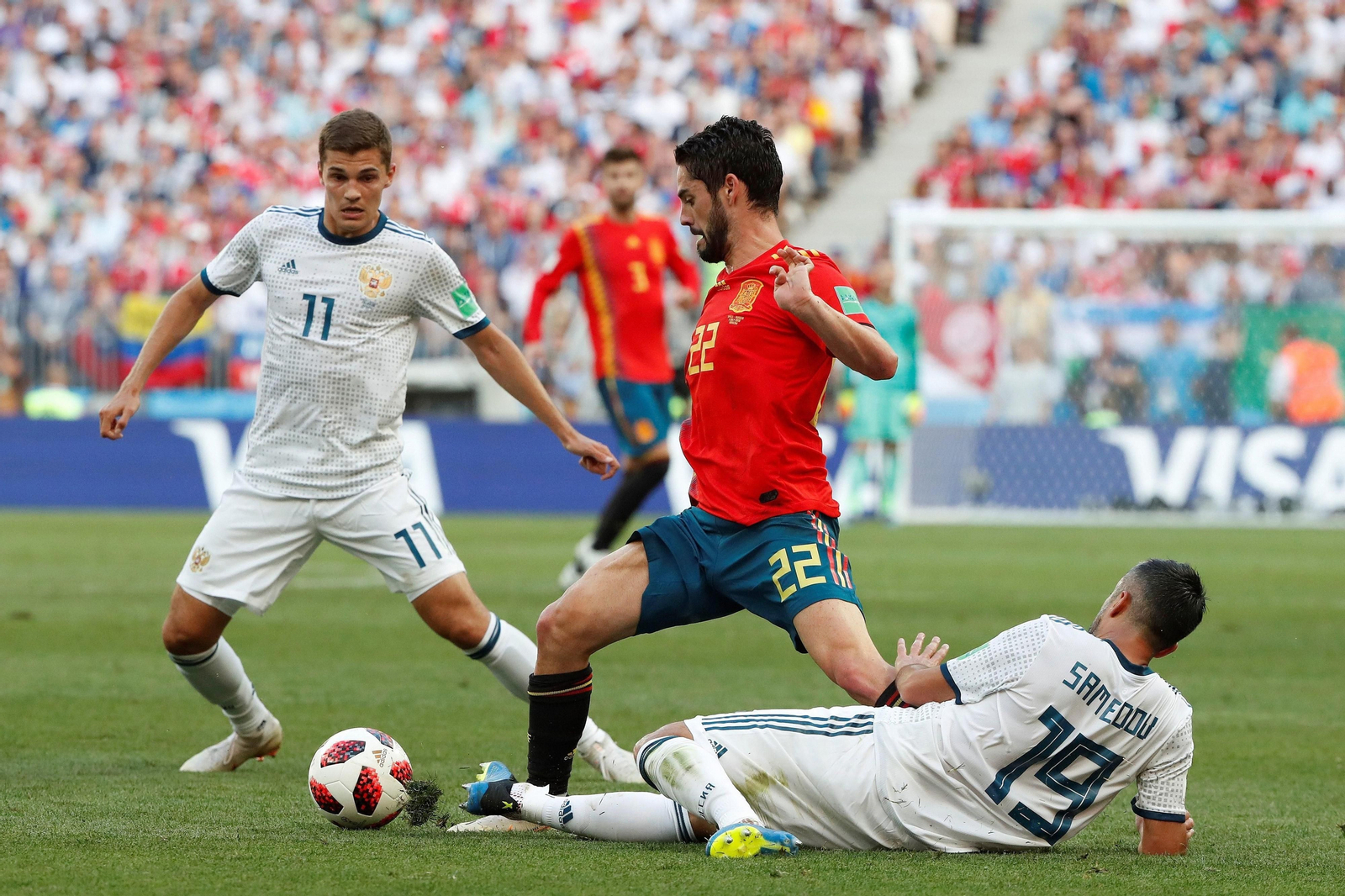 Las imágenes del España-Rusia