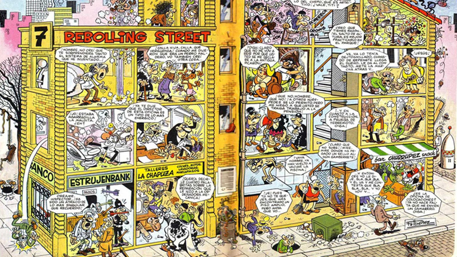 El abigarrado número 7 de Rebolling Street.