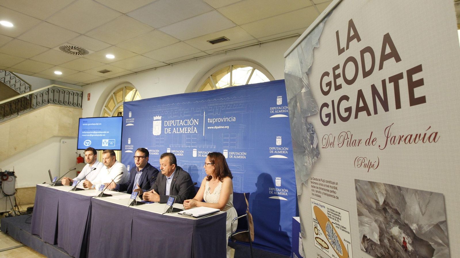 La presentación de la web de la Geoda tuvo lugar ayer en la Diputación Provincial