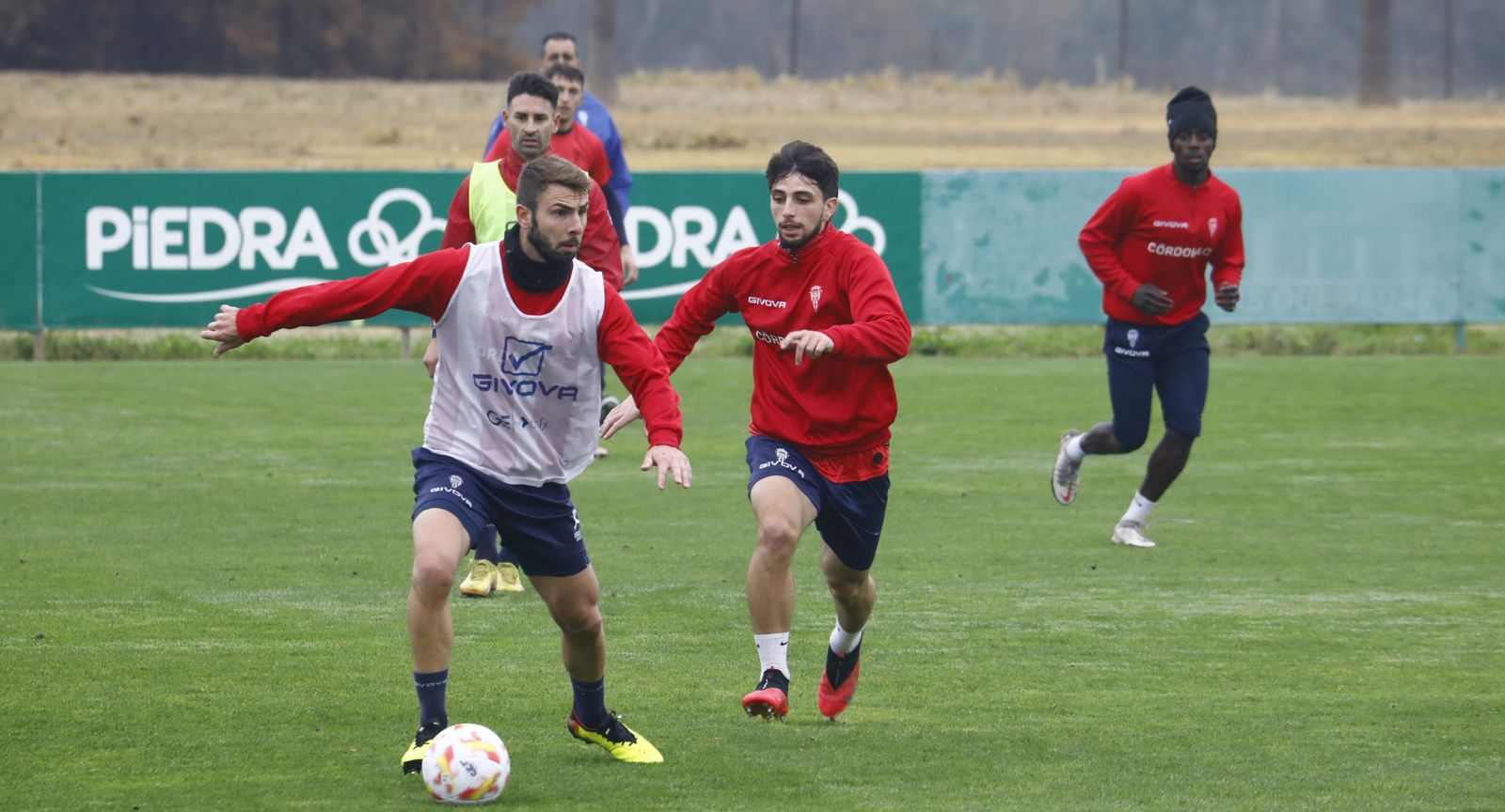 Ramón Bueno, durante un entrenamiento con el Córdoba CF.