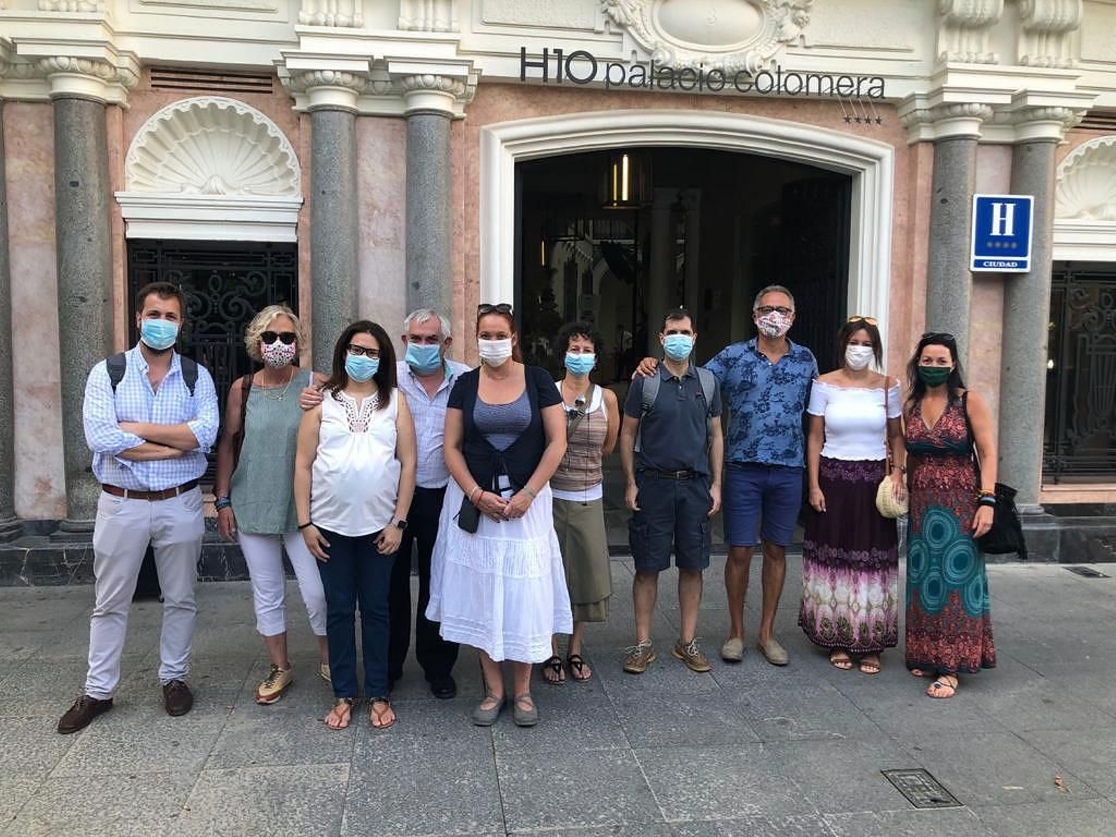 Agentes de viajes de Madrid y Barcelona participantes en el 'fam trip'.