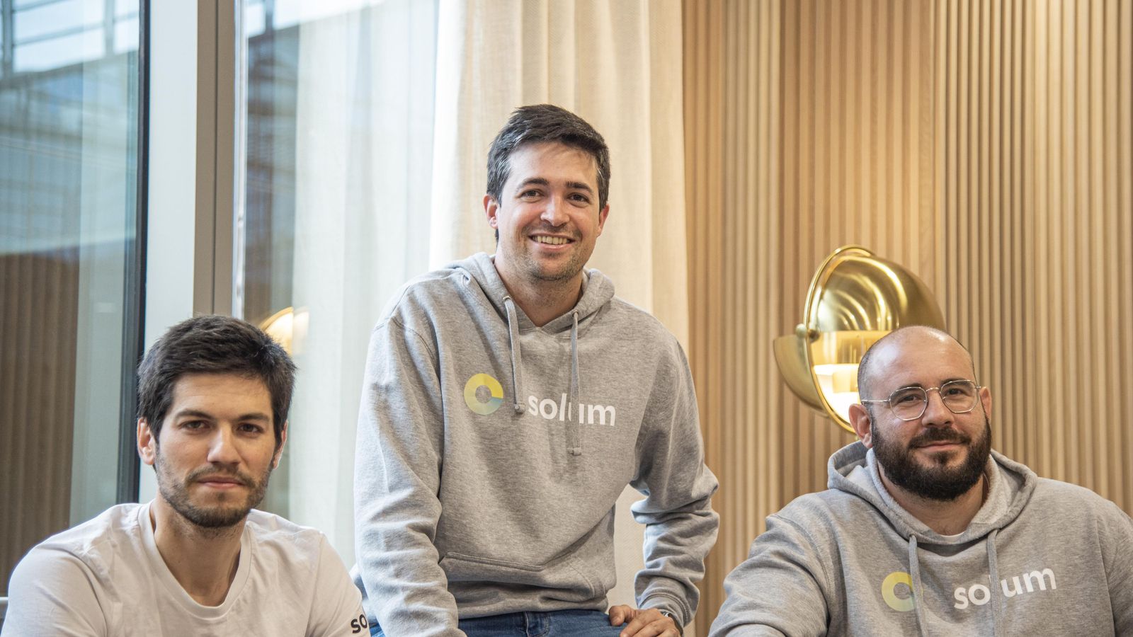 Antonio Cabrera, Luis Muñoz y Carlos Rodríguez, fundadores de Solumpv.