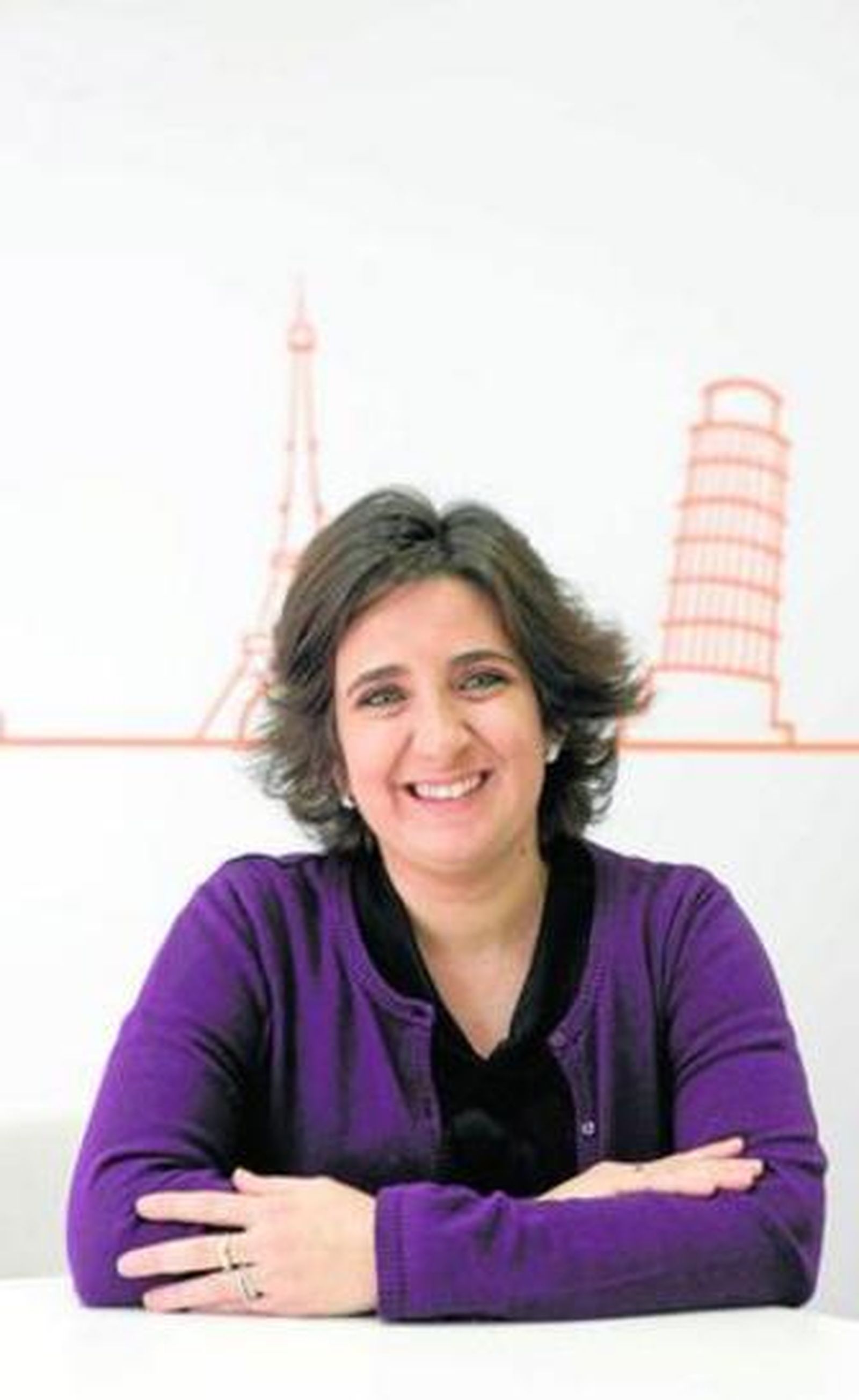 Ángela Sánchez, en la oficina de ING en la calle Neptuno.