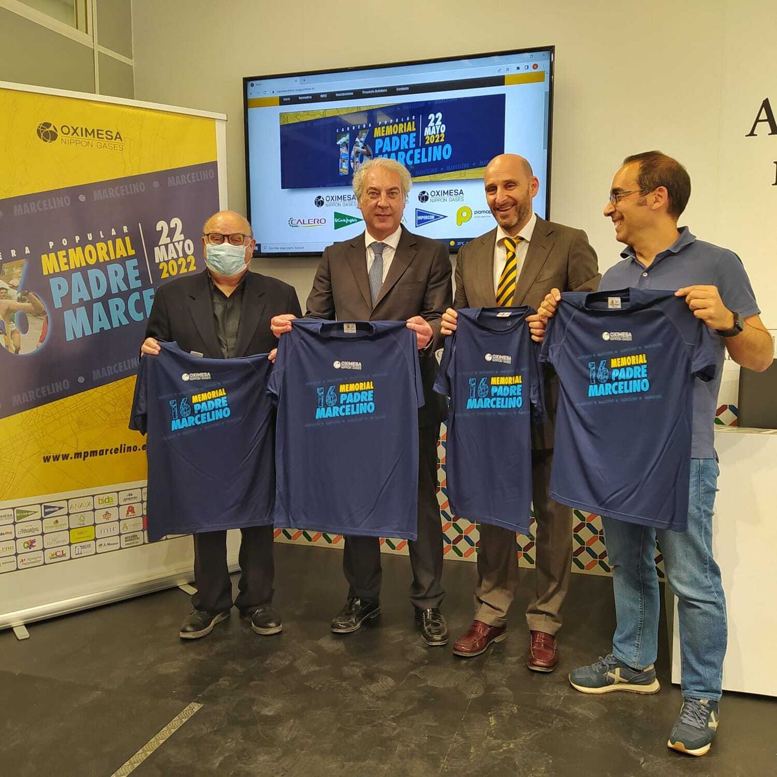 Un momento de la presentación este lunes de la Carrera Popular Memorial Padre Marcelino