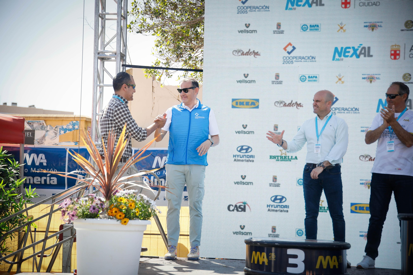 Imágenes de los premiados en la Media maratón de la Cuidad de Almería