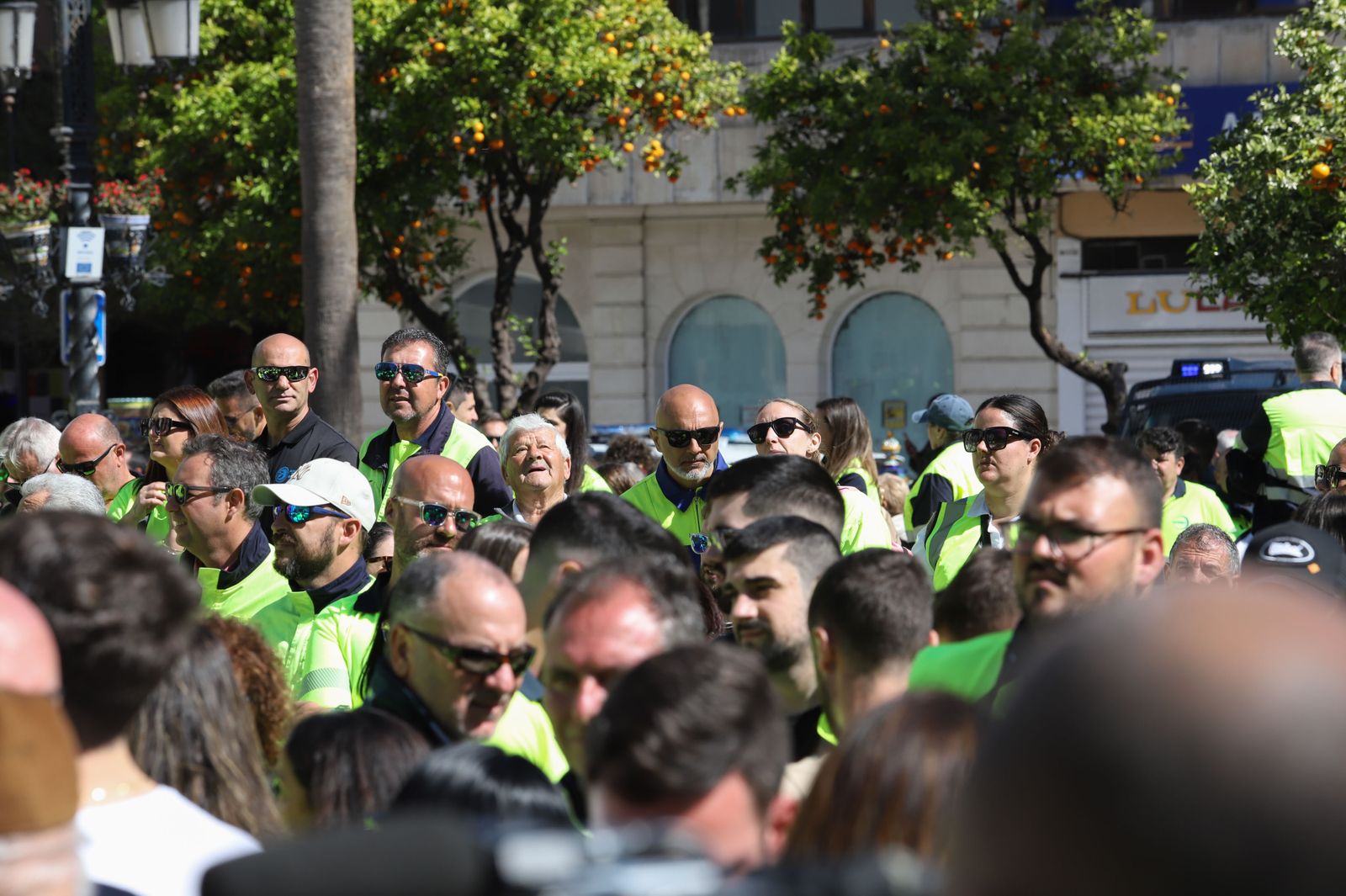 Las fotos de la manifestación de los trabajadores en huelga de Acerinox en Algeciras
