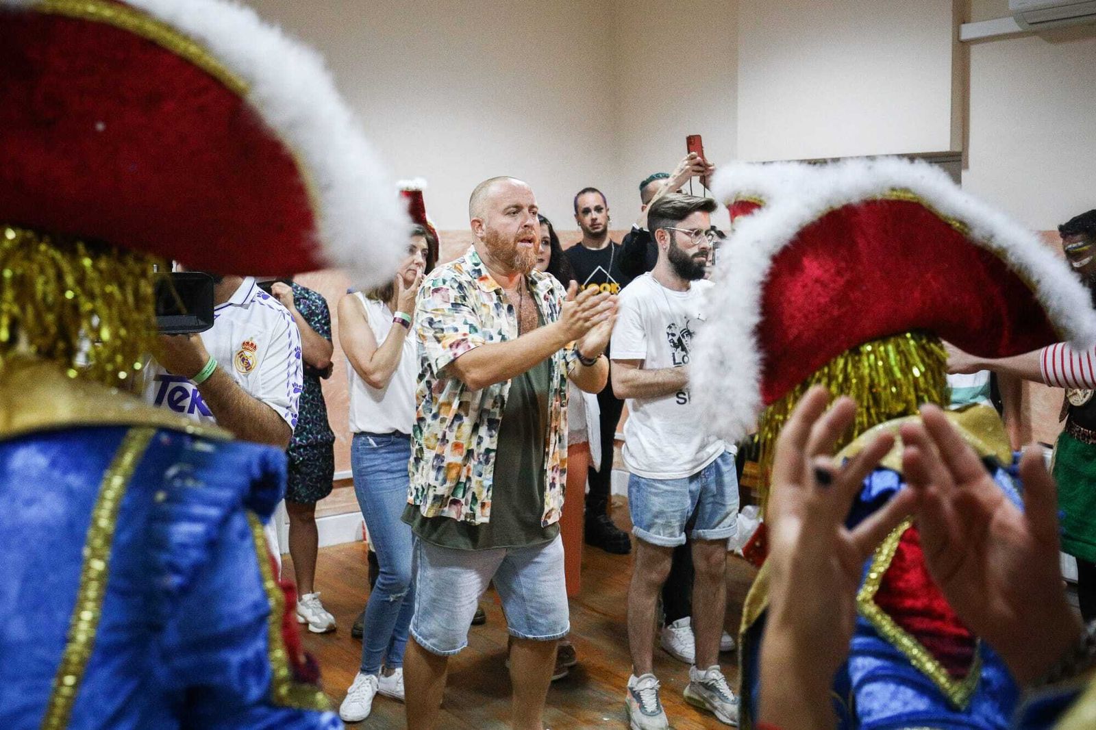 Ambiente en camerinos