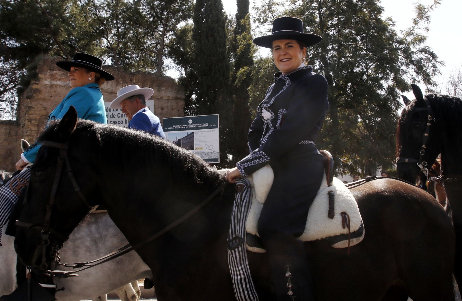 La marcha hípica en Córdoba por el 28-F, en fotografias.